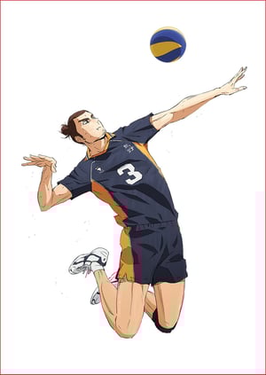This is the Avatar Image for the Azumane Asahi (Haikyu!!) (JP) AI Voice and Text to Speech Generator